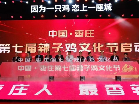 “因为一只鸡 恋上一座城” 中国·枣庄第七届辣子鸡文化节正式开幕